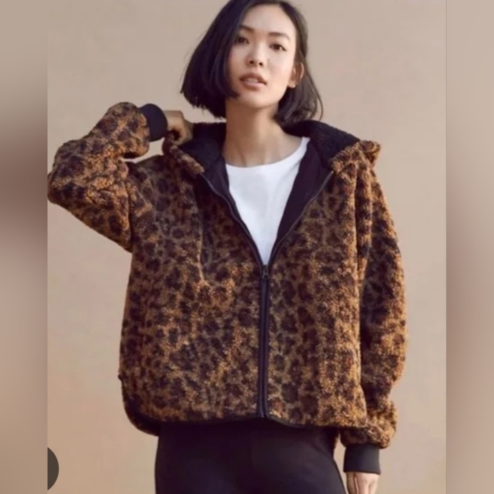 Lou and Grey cheetah hooded jacket